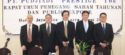 RUPS PT. Pudjiadi Prestige Tbk. Berjalan Sukses: Menunjukkan Kualitas, Mempertahankan Integritas